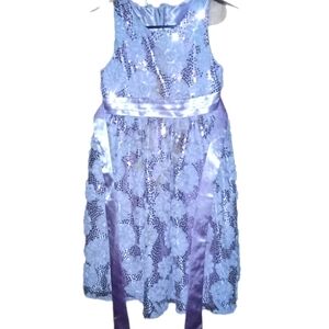 Elegant Purple Kids Dress